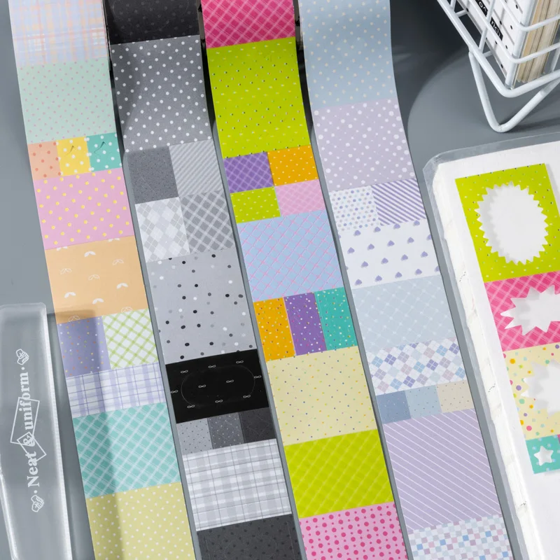 Journal GO 3.5cmx2m Colorful Geometric Pattern Washi Tape Journal Scrapbook DIY Decorative Tape for Crafts Card Gift Ideas
