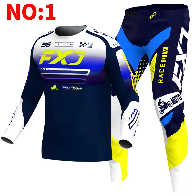 NEW 2026 FXJ red enduro motocross  jersey and pants mx gear set motorbike clothing mtb carracing suit Off Road equipment