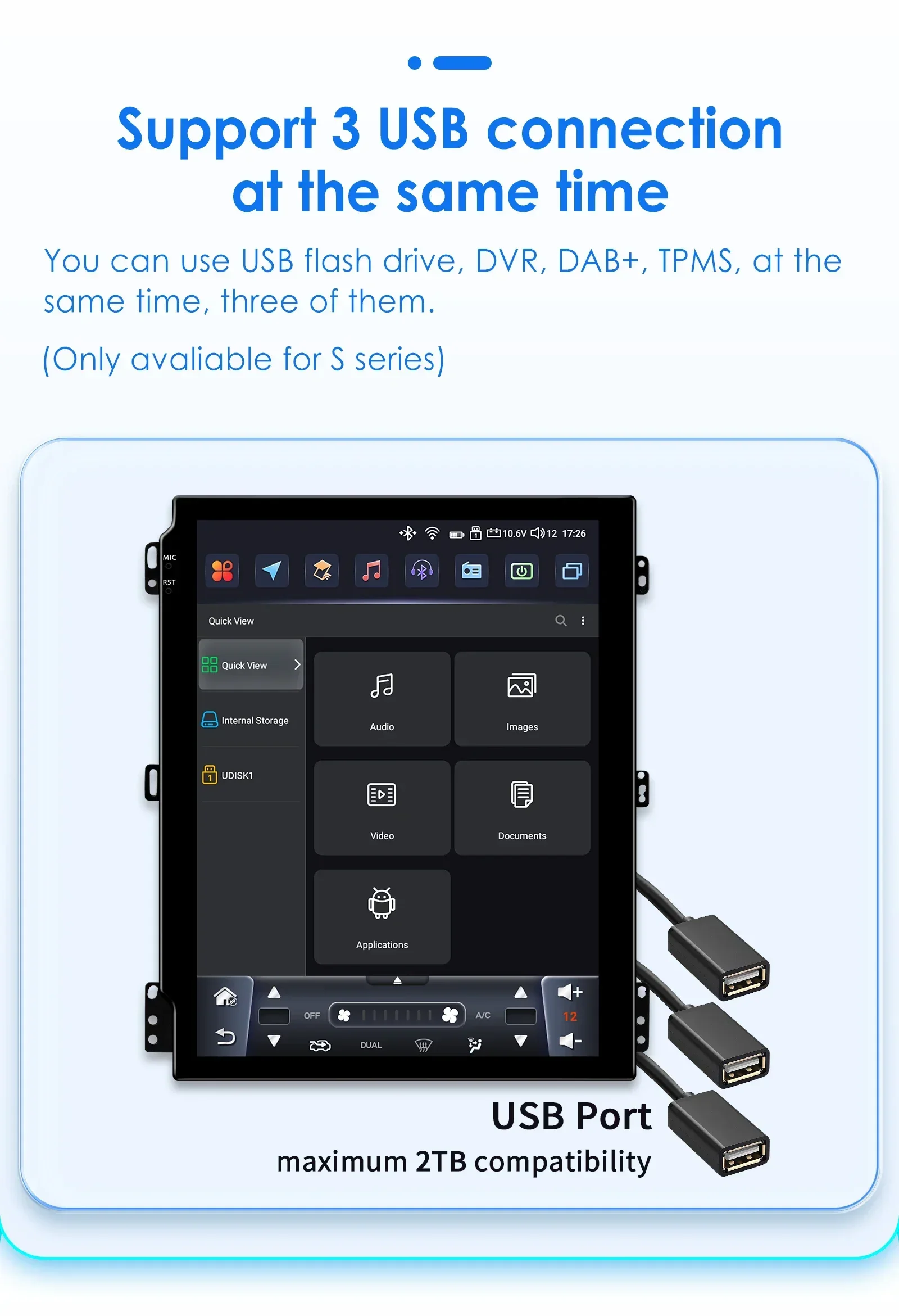 Hizpo 2Din Android 14 Auto-Multimedia-Player für Ford Fiesta MK7 2009–2016 GPS Carplay 4G AI Intelligenter Bildschirm Autoradio 360 Cam – Detail 39
