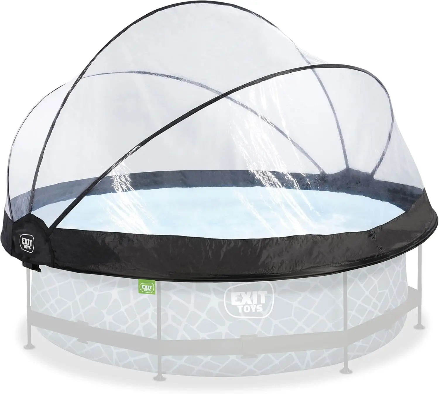 Toys 10 Foot Round Multifunctional All Weather Cover Pool Dome Enclosure for Outdoor Pools, Compatible w/Clean & Warm Water Fram