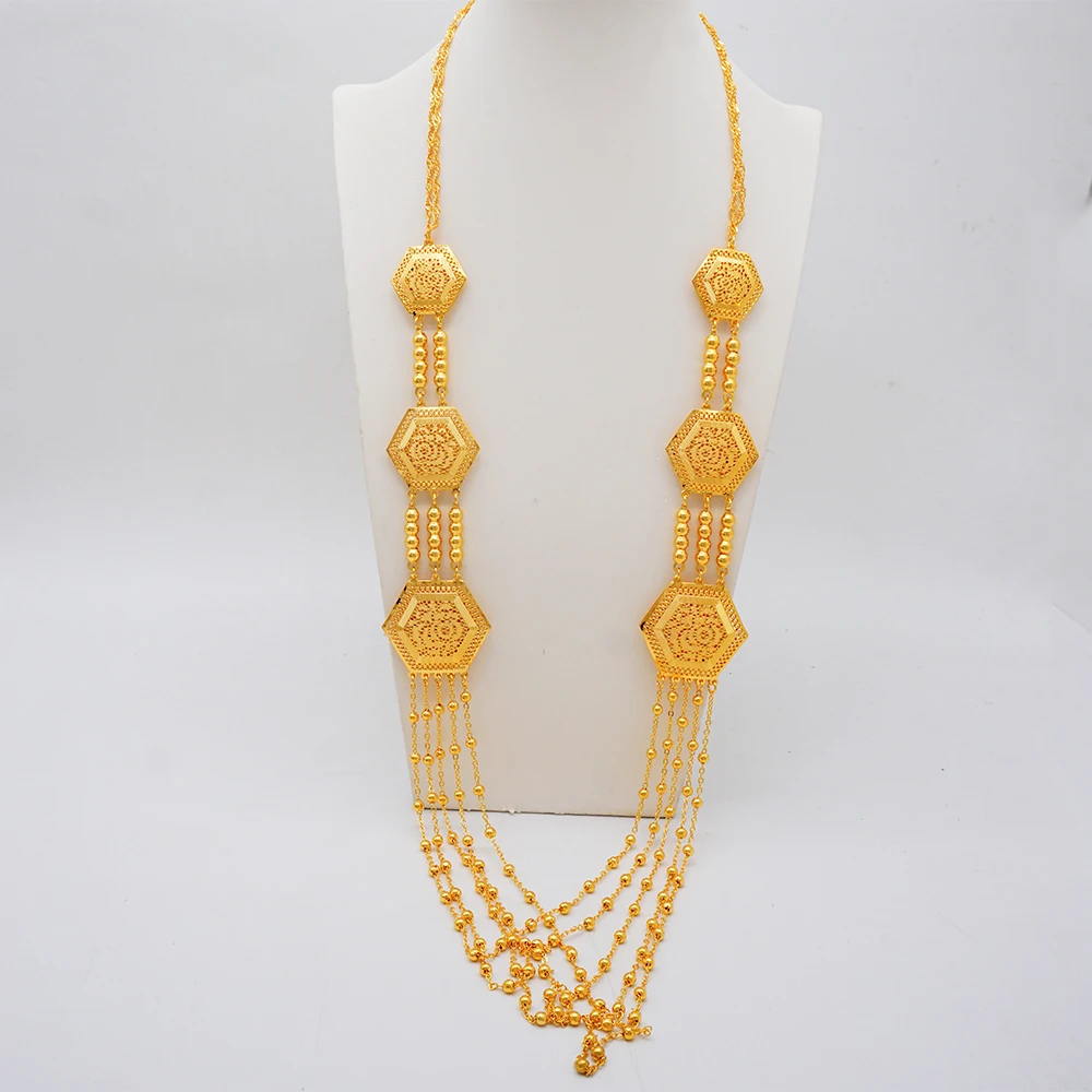 GDJWRI Indian Fashion Gold Color Jewelry Sets For Women Necklace Pendant Earrings Wedding Nigeria France Jewelry Set Party Gifts
