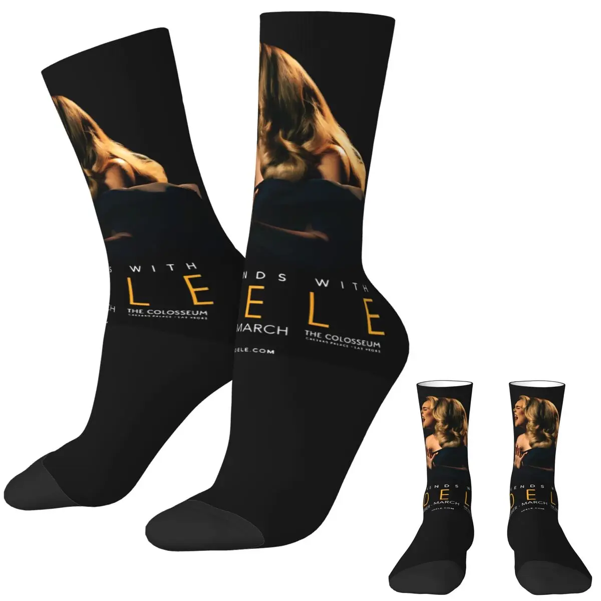 Adele Tour 2024 Germany (3) Socks Korean Stockings Winter Non Slip Men Socks Quality Design Cycling Socks