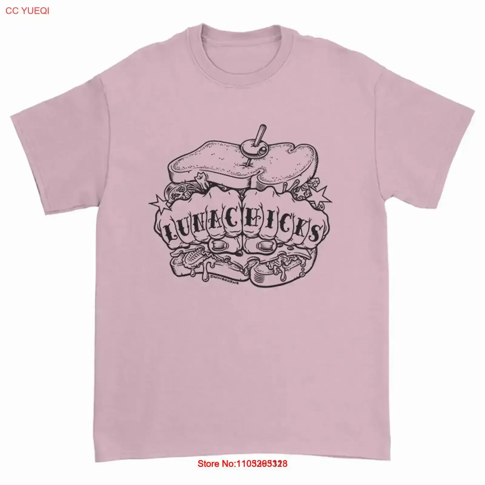 Knuckle Sandwich Lunachicks Band T Shirt Light Pink S 5XL 1P1034 vintage Washed Stretched Casual streetwear Soft Stylish