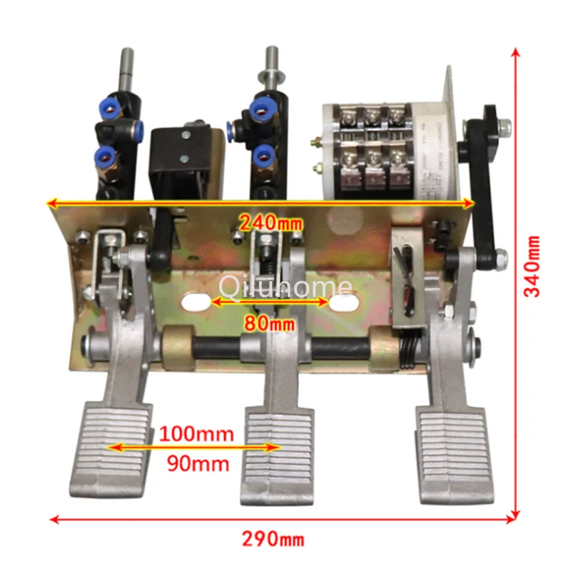 Aluminum/steel frame 3 legs /4 feet with switch foot pedal assembly tire remover chassis fittings