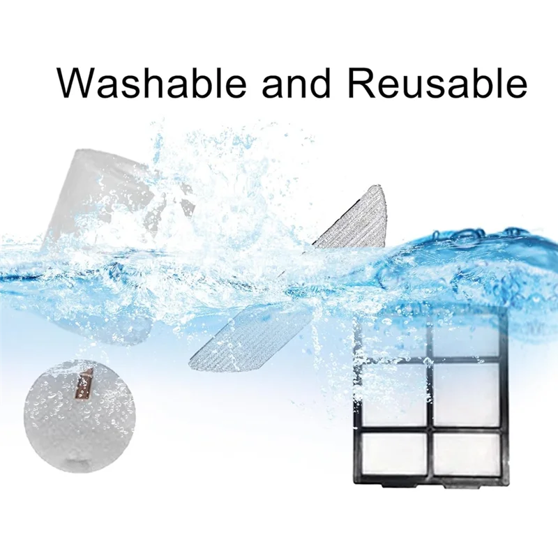 KEOL-Replacement Parts For Shark AAV2800ZE/RV2820YEC Vacuum Cleaner ,Main Brush Side Brush Filters Foam Filter Mop Pads