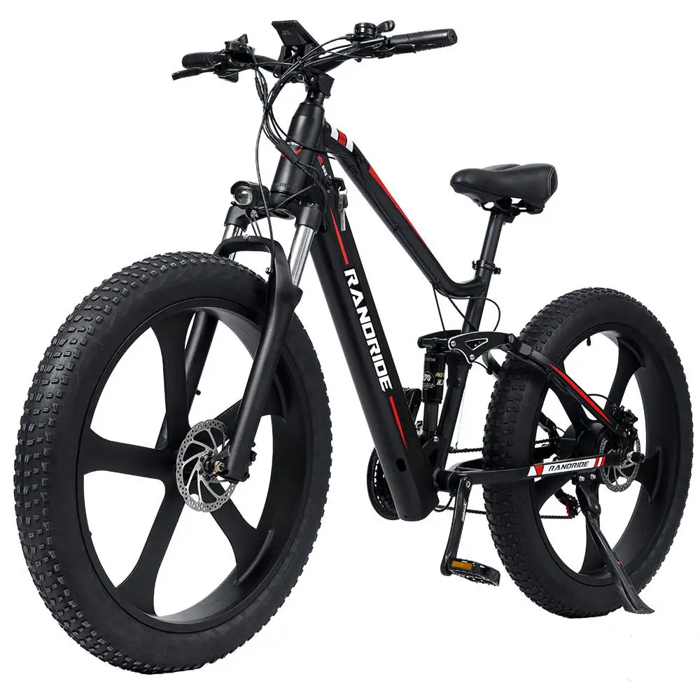AliExpress RANDRIDE YX90M Adult E-bike 1000W Men's E-Mountain ebike 48V13.6A Battery 26 Inch Fat Tire Men's Electric Bike