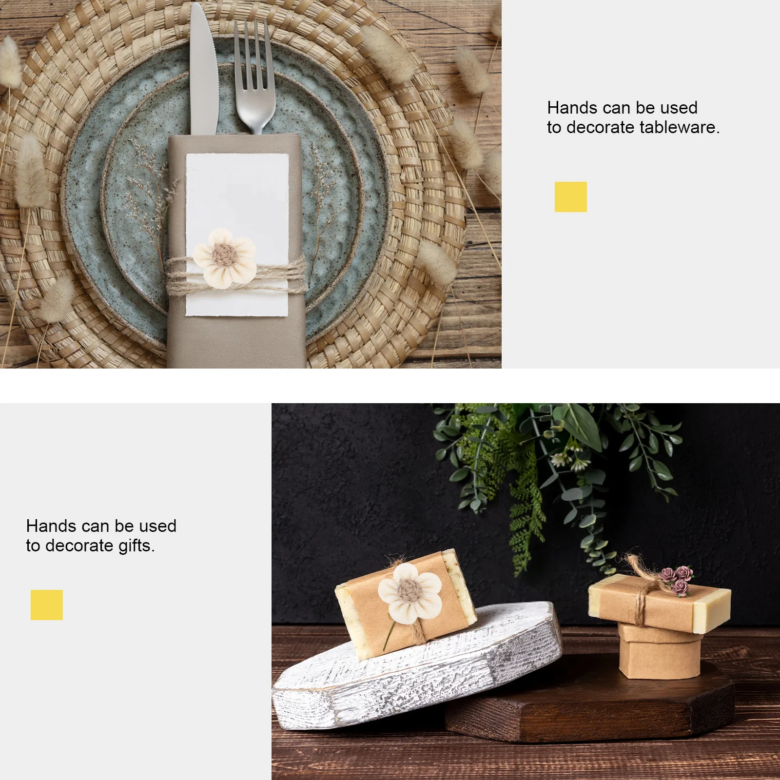 18 Uds. De flores de lino, accesorios artesanales Diy para sombreros, jarrones, Cajas de Regalo, tarros de almacenamiento para decoración navideña para fiesta y hogar