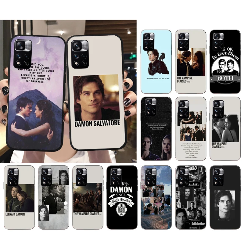 Vampire Diaries Damon Stefan Phone Case for Xiaomi Redmi note 13 12S 12 Pro 11S 11 10 Pro 10S Redmi 10 13C 9C 10C