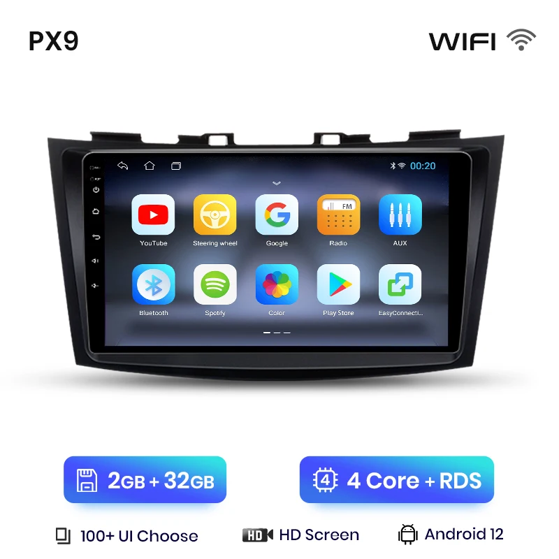 Awesafe Px9 Plus Autoradio Voor Suzuki Swift 4 2011 - 2017 Draadloze Carplay Android Auto Nr 2 Din 2din Dvd