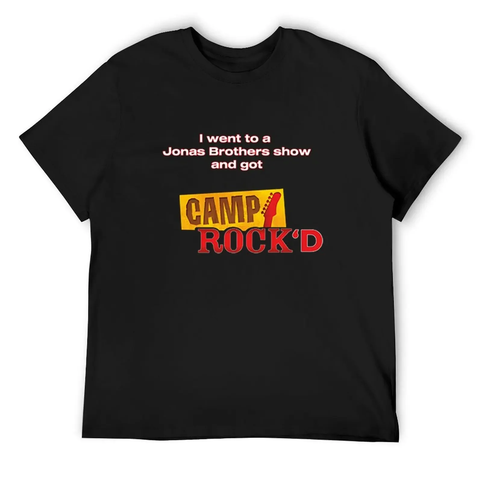 

I went to a Jonas Brothers show and got Camp Rock'D T-Shirt quick drying vintage t shirts oversizeds T-shirt men
