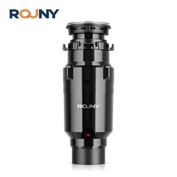Continuous Feed Garbage Disposal with Sound Reduction,1/2 HP Food Waste Disposer with Stainless Steel Grinding System