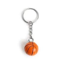 Basketball Keychain Ornaments Business Football Gifts Volleyball Football Beach Ball Key Chain Chains Rings Sport K6072