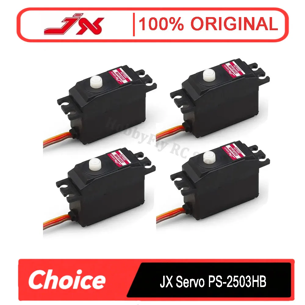 

JX PS-2503HB 25 г 3,0 кгf・cm @ 6 В железный сердечник с пластиковой шестерней, аналоговый сервопривод с высоким крутящим моментом для поверхностей управления радиоуправляемыми самолетами (Ailerons/Rudder)