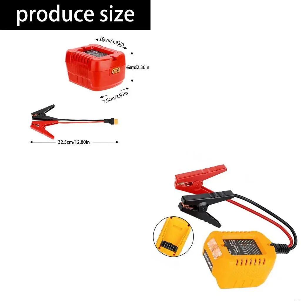 

Heavy Duty Battery Jumper Cables Charging Adapter for 18V-20V Battery Car Jump Starting Battery Boosting Cable Accessories