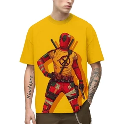 Miniso-Camiseta de Spiderman Deadpool para niños y niñas, camisa con estampado 3D de dibujos animados, ropa para niños