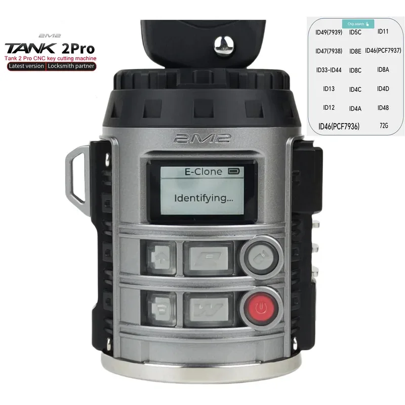 

2M2 TANK Easy Clone programmer Super Transponder super chip Clone copying frequency detection ignition coil detection car remote