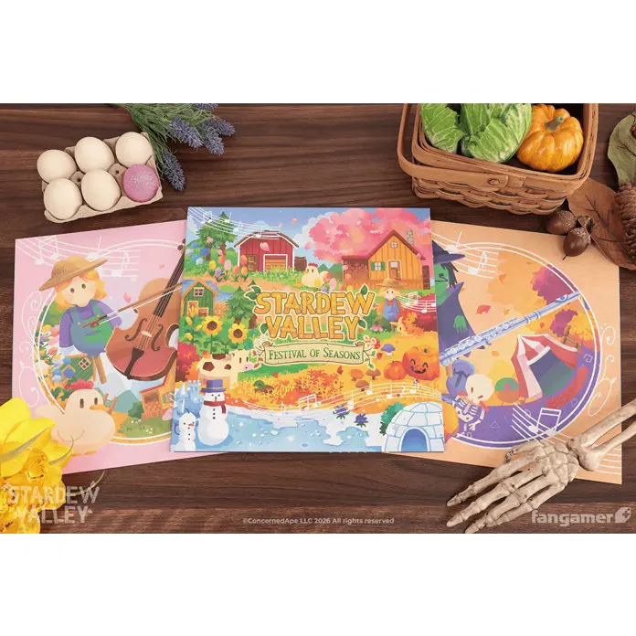 Stardew Valley Seasons Concert 2LP Colored Vinyl Fangamer Official Soundtrack Video Game Music Import