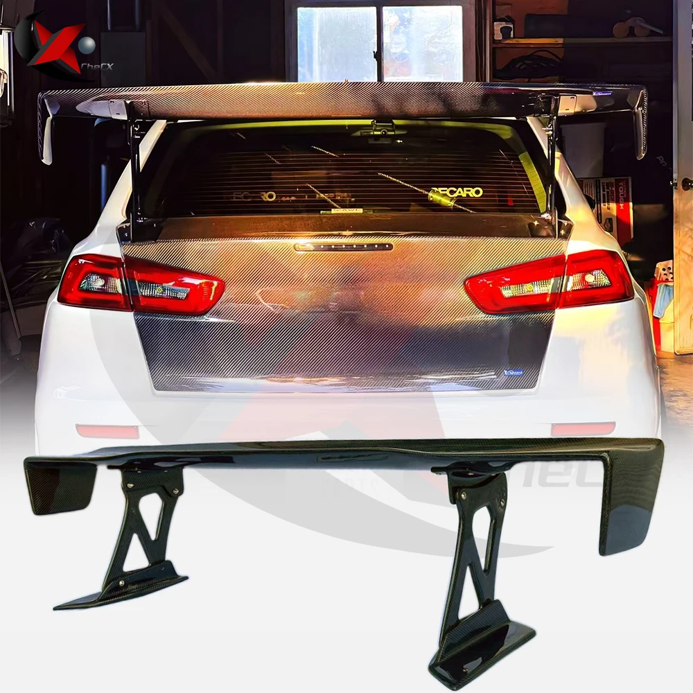 

For Carbon Fiber VRS Rear Trunk Spoiler Lip GT Wing Boot Lip For Evolution Lancer EVO 10 EVO X Car Styling