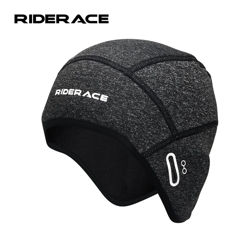 Winter Fleece Cycling Cap Windproof Thermal Skull Cap Cycling Helmet Liner Outdoor Sport Hat Running Skiing Motocycle Headwear