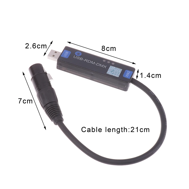 Controlador DMX Inalámbrico USB RMD 2 4G con Bluetooth y Aplicación Móvil, Controlador de Luces de Escenario para DJ Profesional