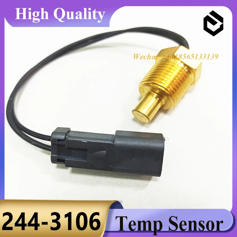 

244-3106 2443106 Water Temperature Sensor for Caterpillar CAT 416 434 430 432 420F2 422F2 444F2 428F2 414E