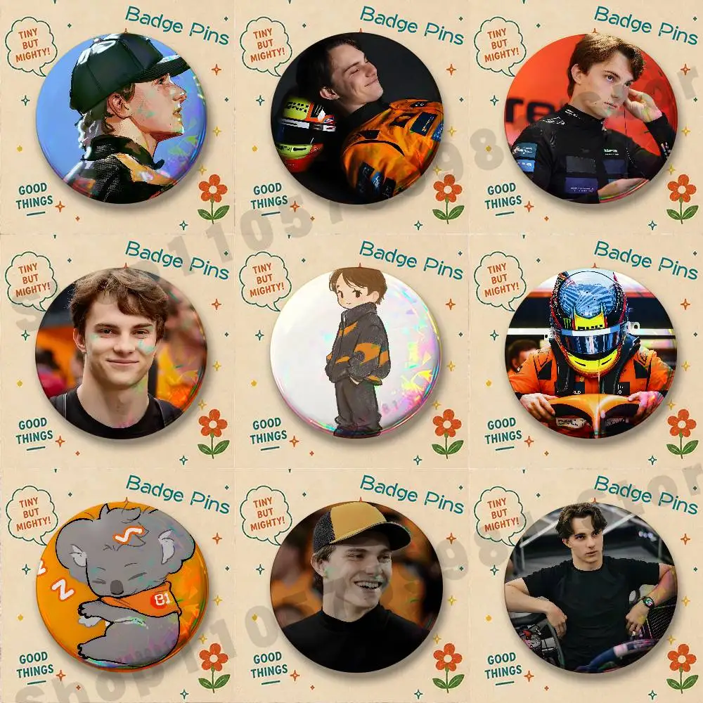 Calm Koala O-Oscar P-Piastri Badges Pins Button Custom Anime Role Old-school Brooches Cartoon Collar Gifts