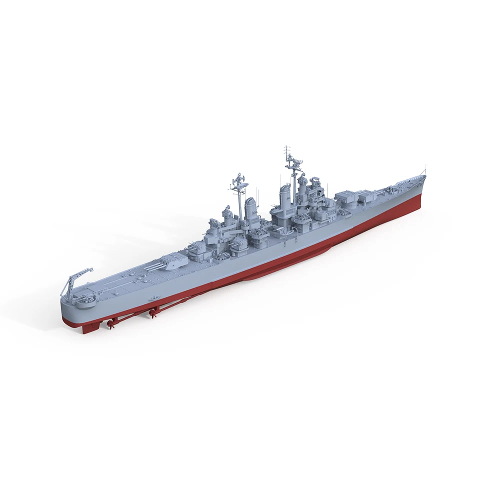 SSMODEL SS557/S 1/1000 1/1250 Military Model Kit USS Pittsburgh CA-72 Baltimore-class Heavy Cruiser 1953