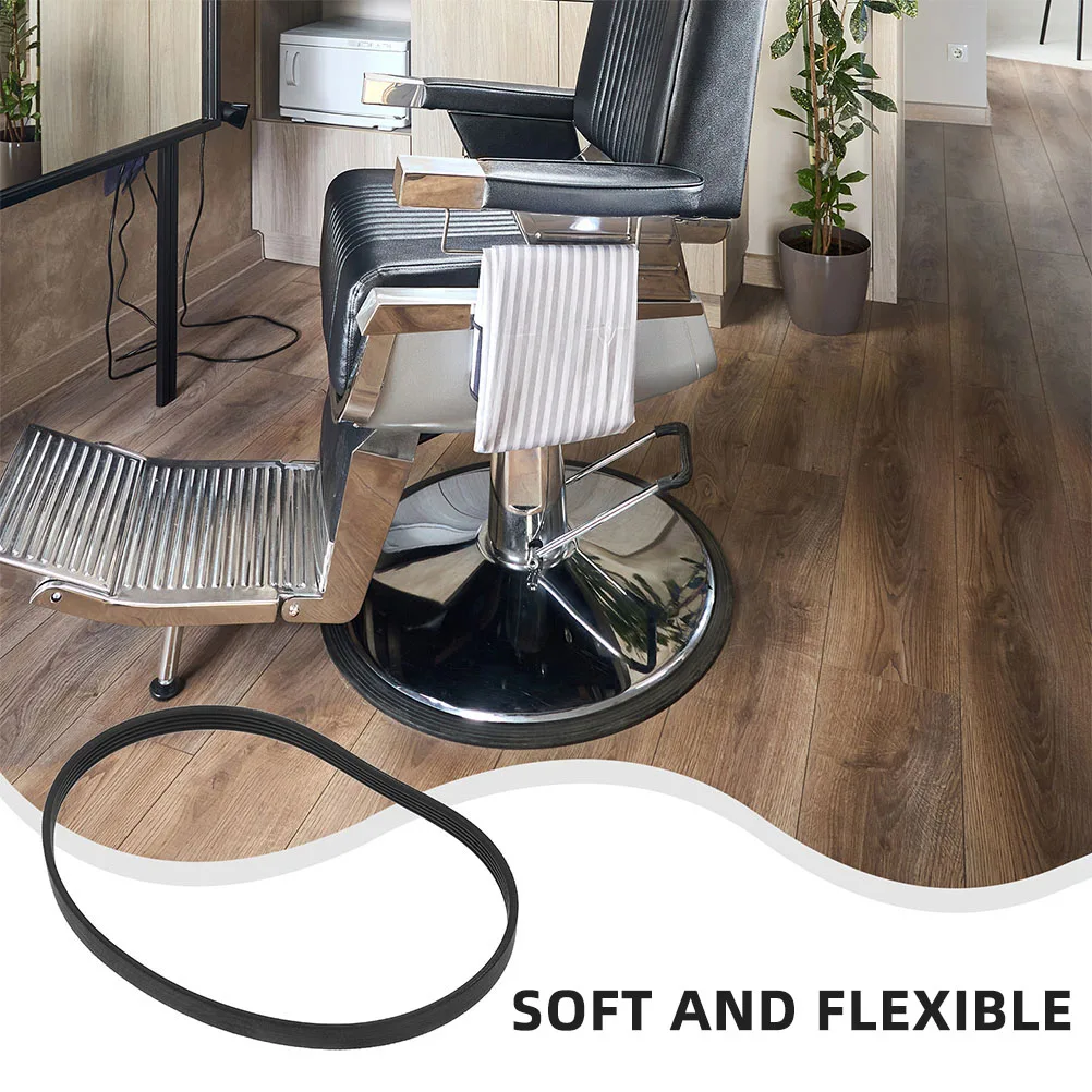 

2 Pcs Hairdressing Chair Accessories Barber Sealing Gasket Salon Floor Protection Mat Non-slip Rubber Ring Protector Chassis