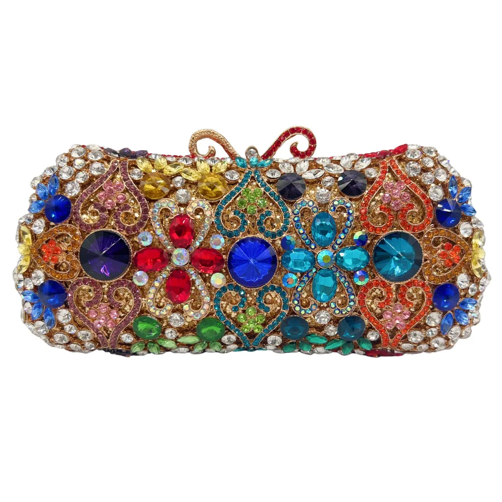 

diamond-encrusted dinner bag light luxury dress colored diamond bag banquet clutch women's bag