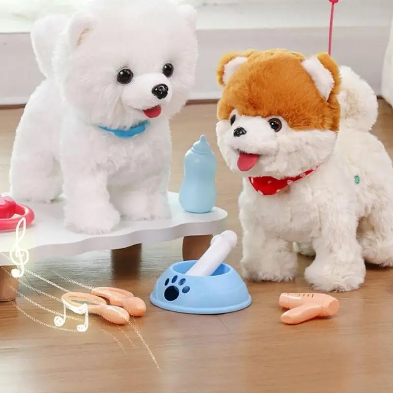 現実的な Electrc ぬいぐるみペットのおもちゃインタラクティブな動作サウンド幼児期の発達のための子供たちはペットのおもちゃを育てる A2UB