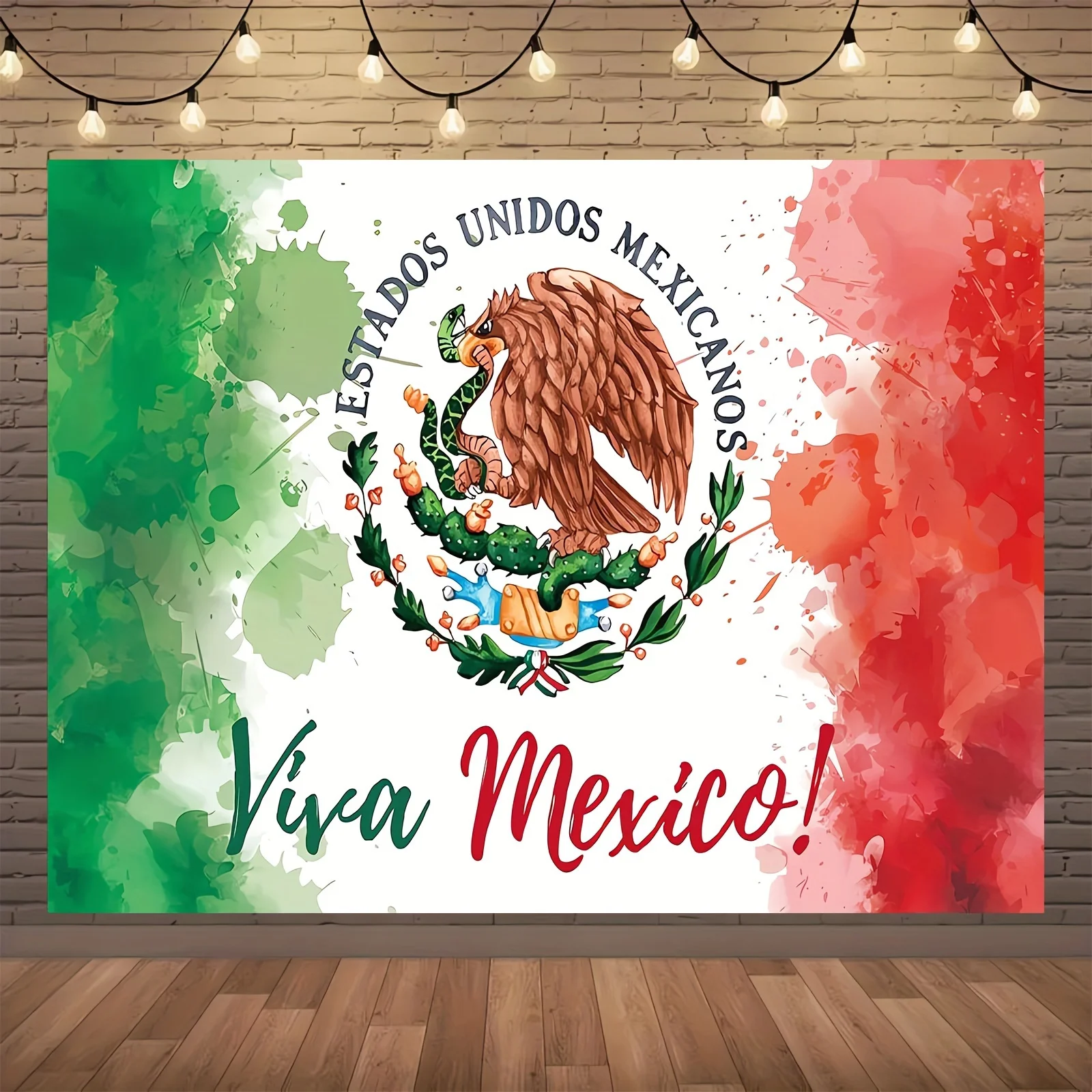 Mexican background banner Independence Day party photography background wall decoration, party decoration supplies