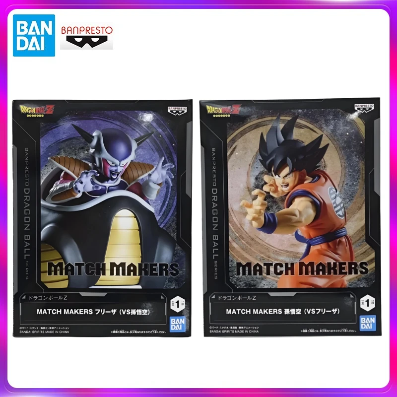 

Bandai In Stock Banpresto Anime Dragon Ball Z Match Makers Frieza Son Gokuu Original Action Figurines Model Toy Gifts TT