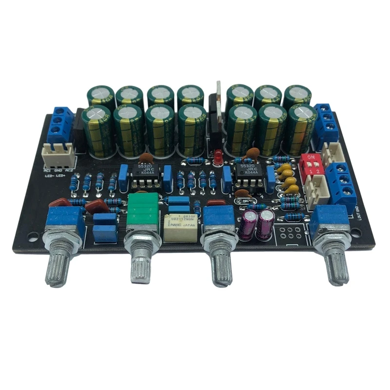 JRC5532 OP AMP Preamp Amplifier Tone Board Treble Mid Bass Volume Control Tone Preamplifier For Speaker Amplifiers