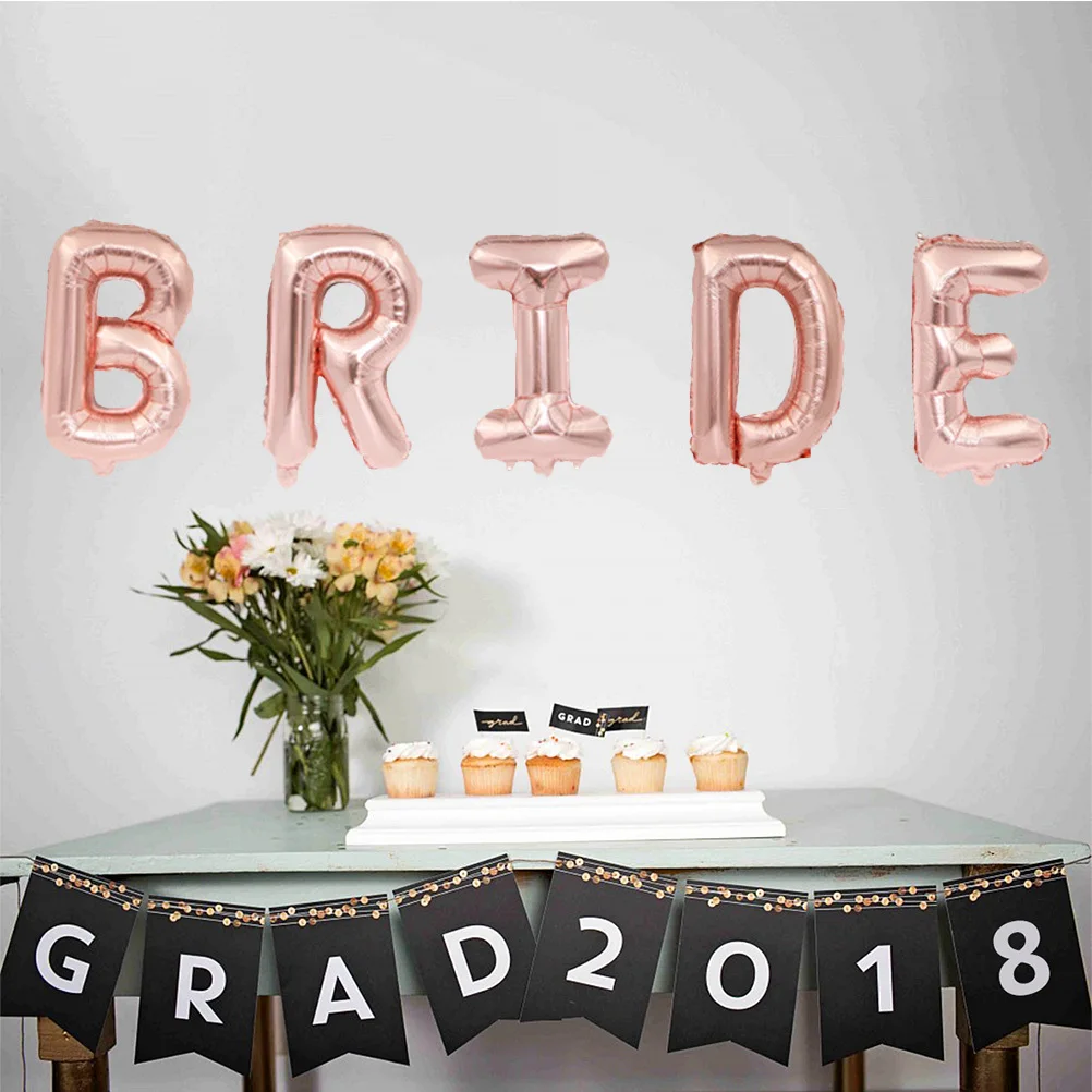 

16inch Bride Rose Gold Balloons Glitter Lustre Party Supplies Wedding Bridal Shower Decorations Bridal Shower Balloons