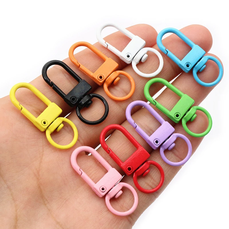 10 cái Móc khóa móc khóa 26x10/33x13mm Móc khóa móc khóa móc khóa móng vuốt tôm hùm tự làm đồ trang sức phụ kiện phát hiện cho Móc khóa ba lô