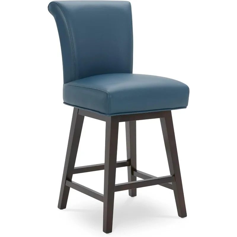 Modern 26" Counter Height Swivel Barstool, Upholstered Bar Stool,Performance Fabric Swivel Stool