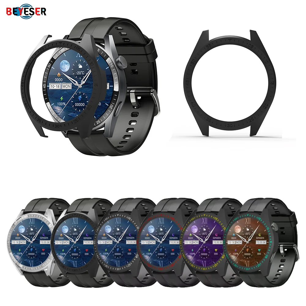 Hard Protective Case For Aigo GT8 With Scale Hollow Half Pack Watch Shell Smart Watch Anti-fall Anti-scratch Protection Cover