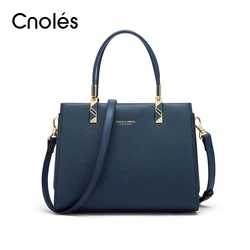 Cnoles Commute Women's Handbags Purse New Fashion Female Top Handle Bag Shoulder Bags Luxury Designer Tote Bag