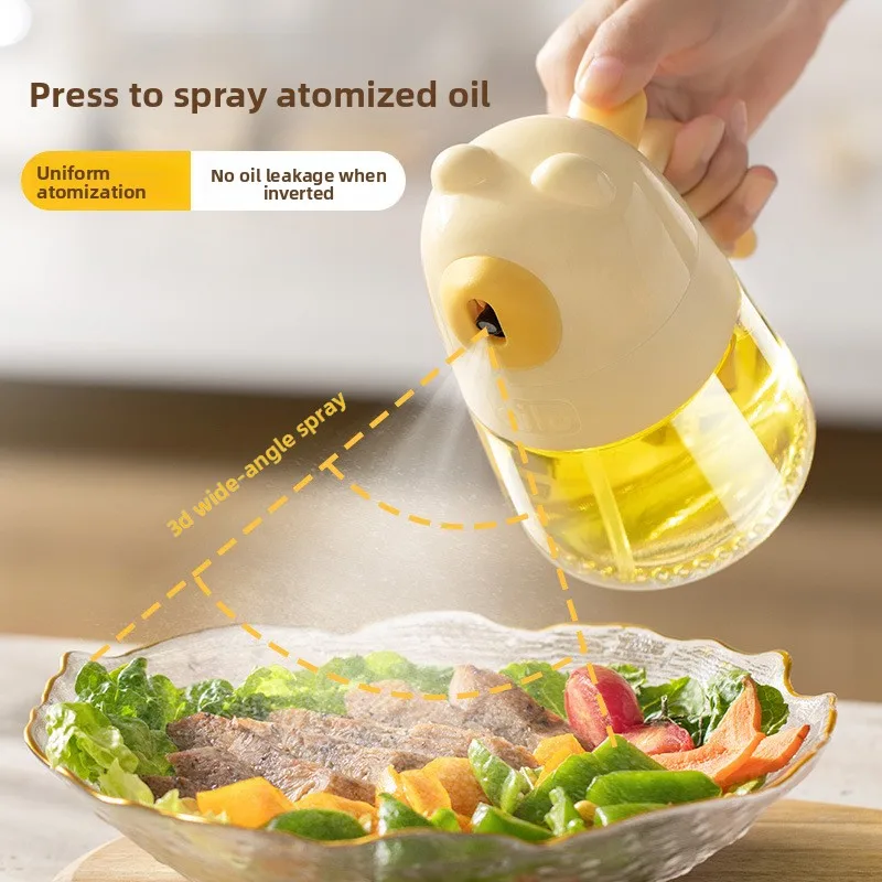 Mengbear glass oil spray pot kitchen household air fryer oil spray bottle edible oil spray bottle atomization