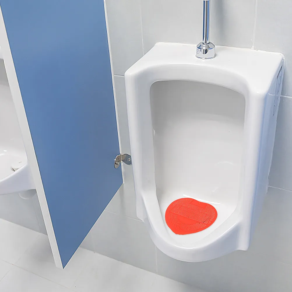 5-個消臭剤小便器アロマタブレットスクリーンマットバスルームスプラッシュパッドレッドトイレ用品アンチスプラッシュ香り付きストレーナー