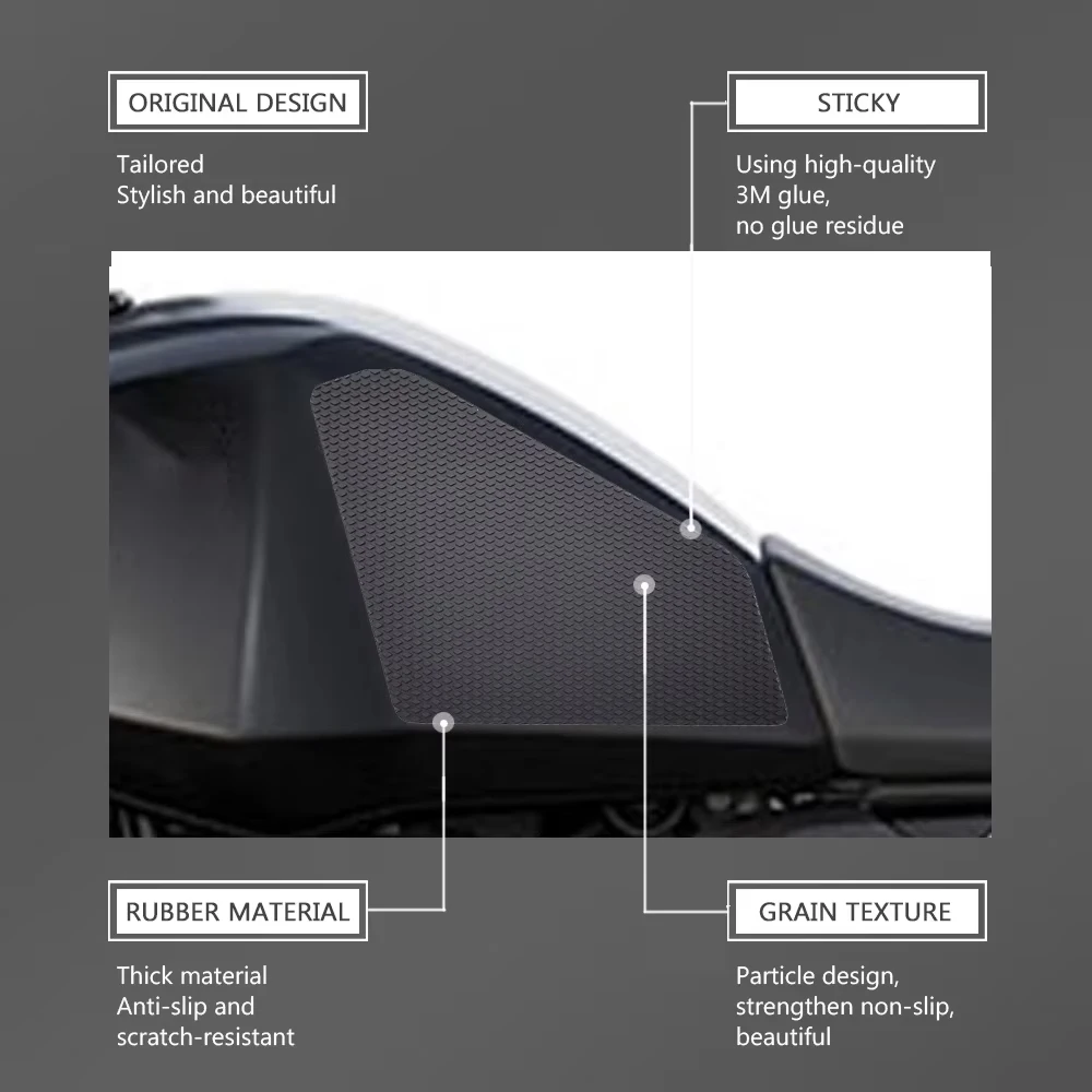 For R12G/S R12 G/S Motorcycle Accessories Fuel Tank Pad Protector Sticker Side Anti Slip Protection Pad Knee Grip