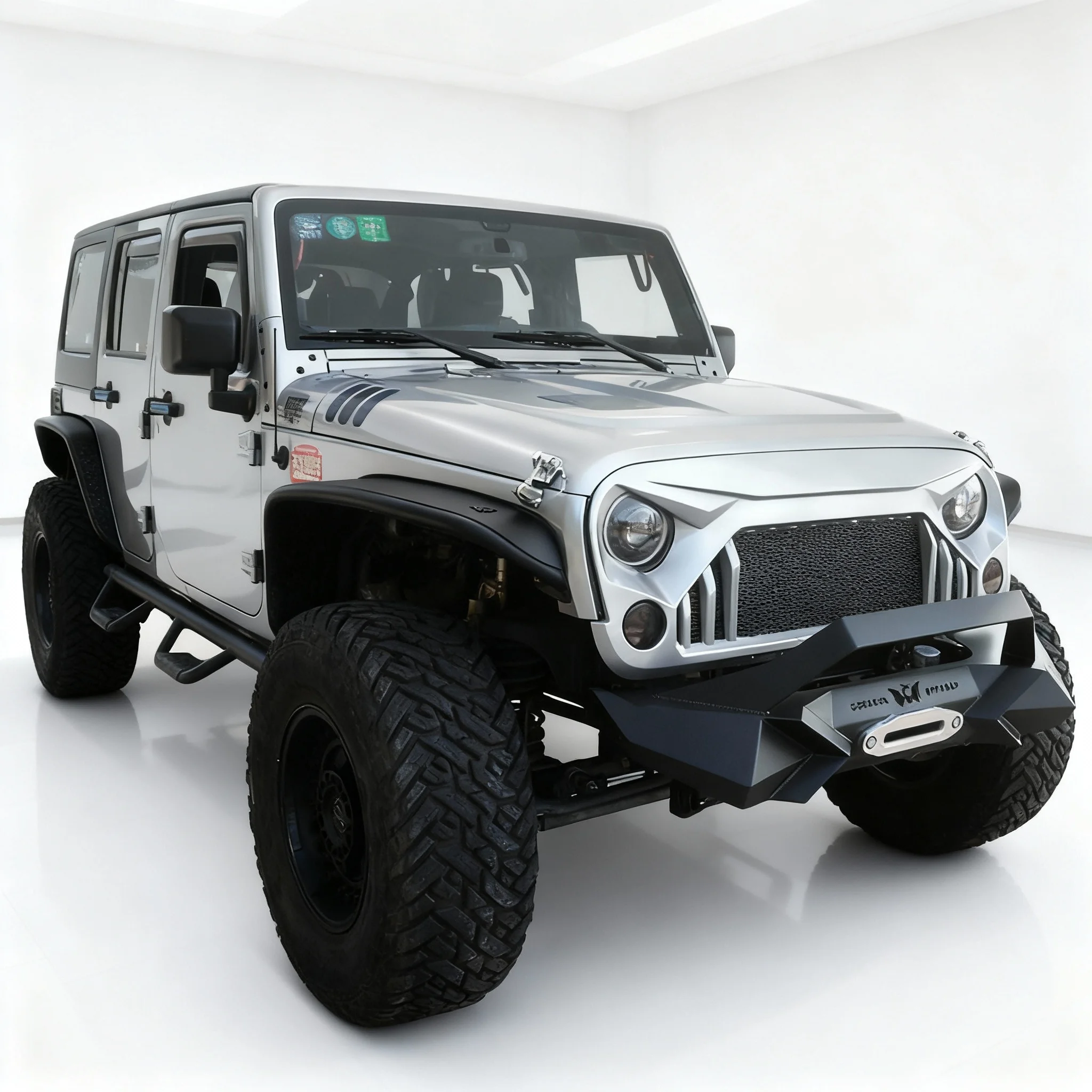 

For J-eep W-rangler 2013-2017 Aluminum X-Front Bumper Lightweight Protection For Off Road Performance
