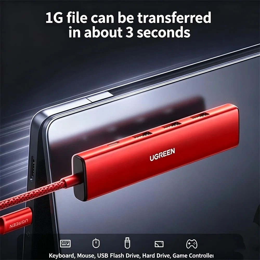 UGREEN Type C Docking Station 4K HDMI 5 in 1Adapter Multiport USB-C Hub PD Charging Converter for MacBook Laptop Computer Tablet
