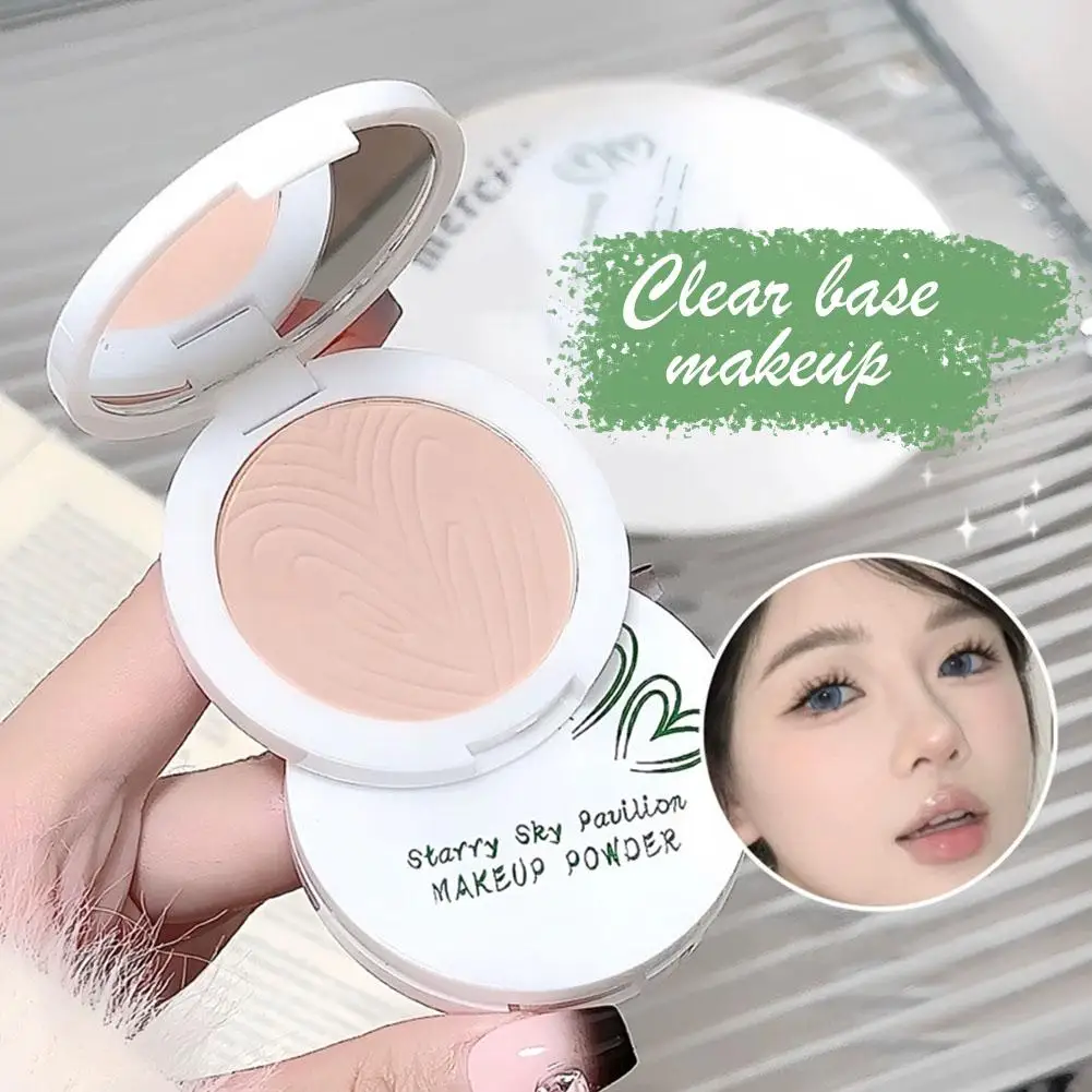 Poudre pressée mate éclaircissante pour le visage, couverture complète, réglage naturel des nus, poudre compacte translucide, maquillage longue durée pour le contrôle de l'huile