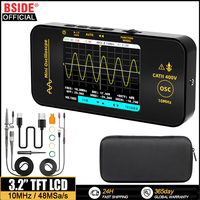BSIDE OT3 Handheld Oscilloscope 3.2” TFT LCD Digital Scope Tester, 10MHz/48MSa/s,Potable Automotive Auto/Nomal/Single Trigger