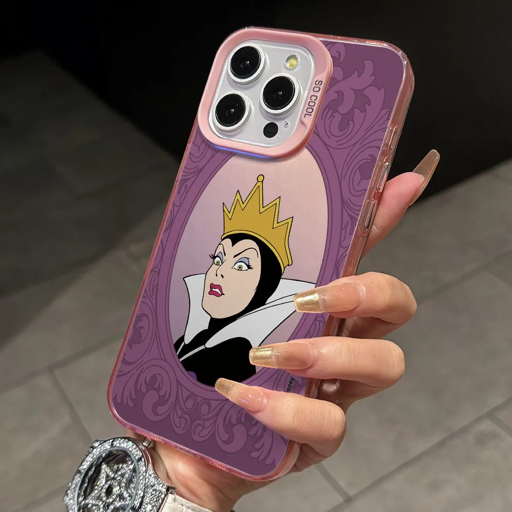 Witch Maleficent Cruella Phone Cases for Apple iPhone 16 15 14 Plus Case 11 12 13 Pro Max XR XS X 7 8 Shockproof Bumper Cover