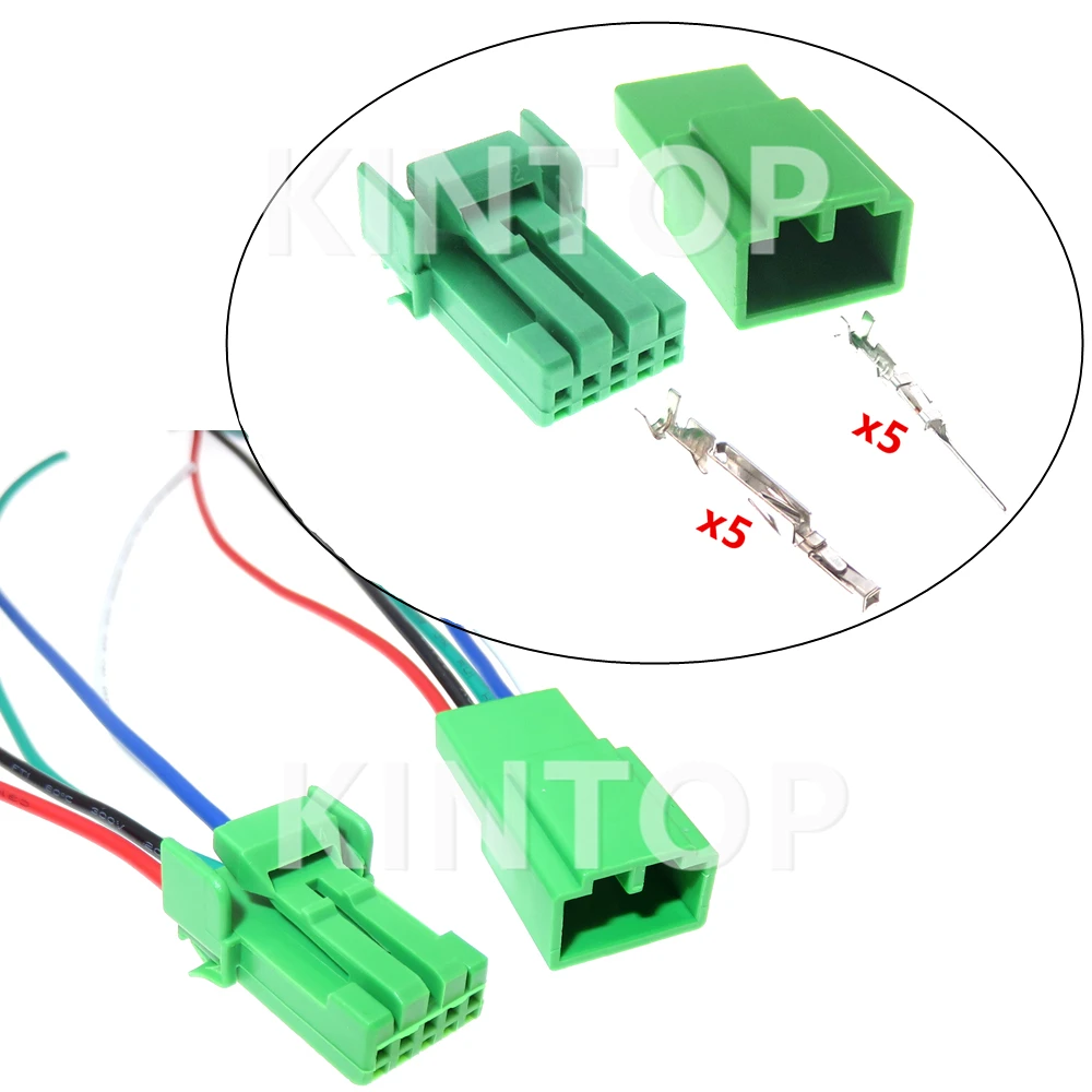 1 Set 5 Pins IL-AG5-5S-S3C1 Car Light Plug PCB Socket For Honda Toyota AC Assembly Auto Steering Booster Cable Connector