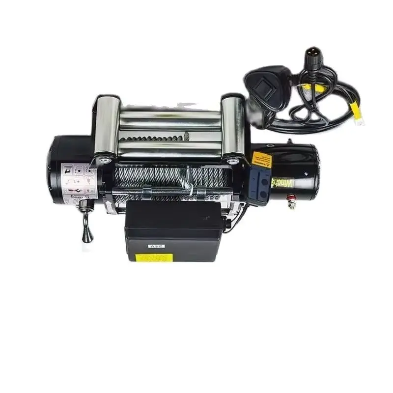 Electric Winch 3000 Lbs 12V 24V Wireless Remote Control Car Tuning Handle ATV Winches for BeachBugg