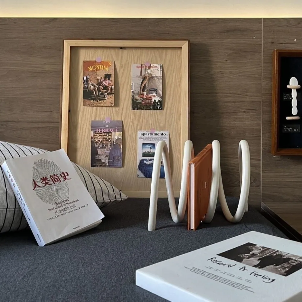 Fashionable Accessories Spiral Bookcases INS Dopamine Color Book Racks Multi-Purpose Modern Bookshelf Study Decoration