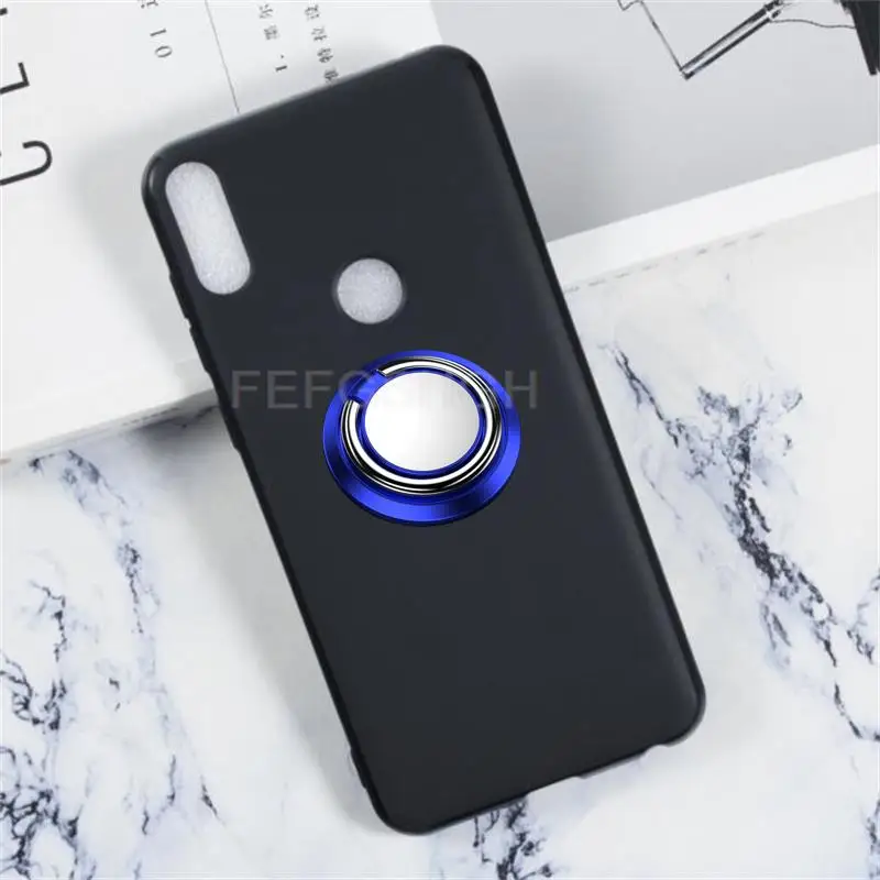 For Asus ZenFone Max Pro M1 ZB601KL ZB602KL X00TD Back Ring Holder Bracket TPU Soft Silicone protect Case Anti falling shell